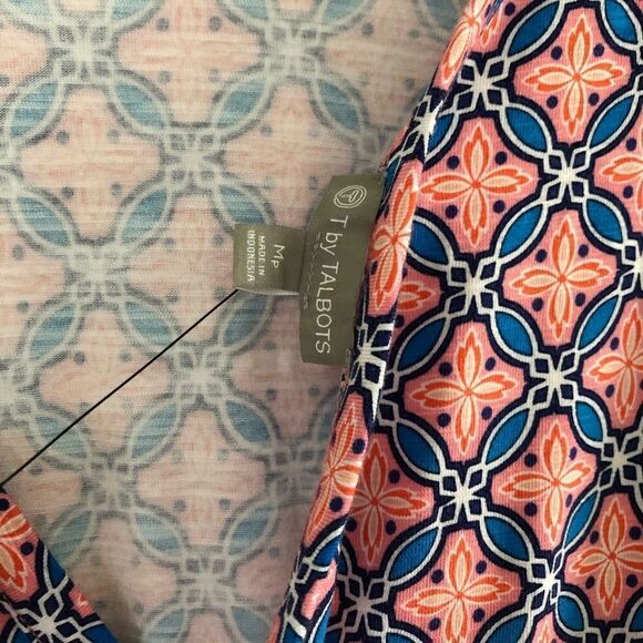 NEW ✨ T By Talbots Geo Print Belted Wrap Dress - Picture 7 of 8